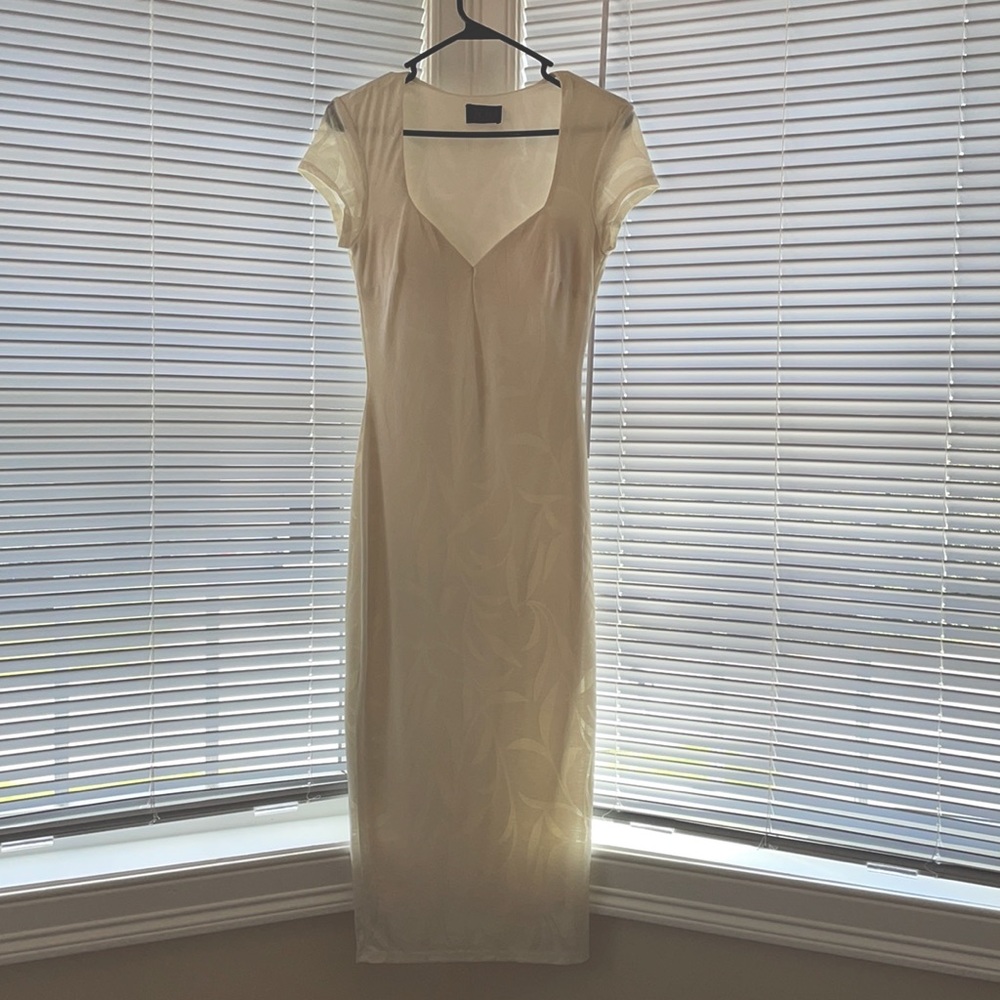Off white Hot Miami Styles Midi dress, sz small.